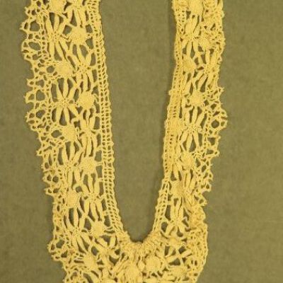 Back of collar.: Origsize: 7" (w) x 12" (l); Origformat: Artifact