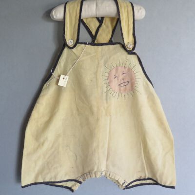 Front of romper: Origsize: 6" (w) x 15" (l); Origformat: Artifact