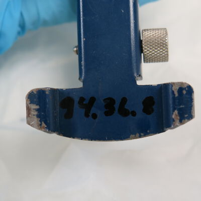 Bottom of stapler.: Origsize: 3" (h) x 1.75" (w) x; Origformat: Artifact