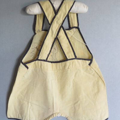 Back of romper: Origsize: 6" (w) x 15" (l); Origformat: Artifact