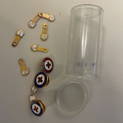 three pins with extra years - ambulance service