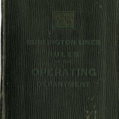 Burlington Lines Rules of the Operating Department