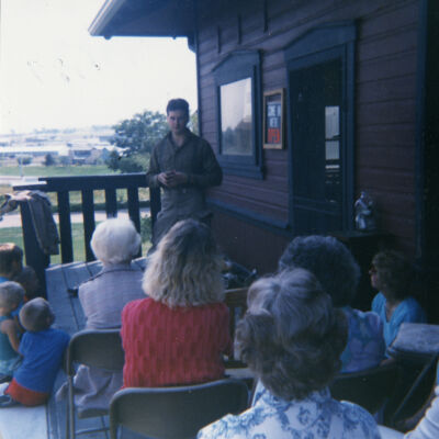 Rob Barnes Presenting at the Broomfield Depot Museum