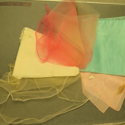 Other side of fabric samples.: Origsize: 10" (w) x 10" (l); Origformat: Artifact