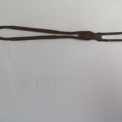 Fork and number.: Origsize: 1" (w) x 13" (l); Origformat: Artifact