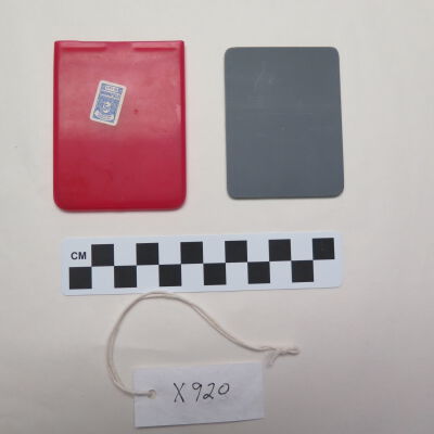 Back of mirror and case.: Origsize: 3" (w) x 2.25" (l); Origformat: Artifact