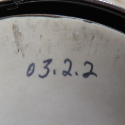 Number Detail: Origsize: 3.25"(H) x 8"(Dia); Origformat: Artifact