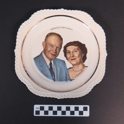 Front of plate.