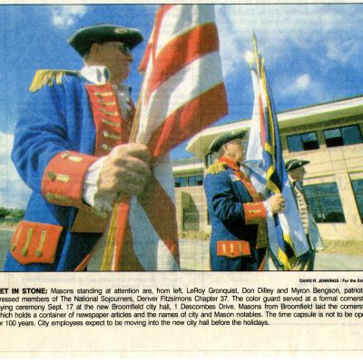 Cornerstone ceremony for new city hall - 1994