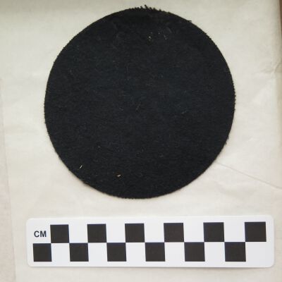 Back of patch.: Origsize: 3.75" (dia); Origformat: Artifact