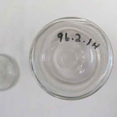 Bottom of jar.: Origsize: 6.5" (h) x 3" (dia); Origformat: Artifact