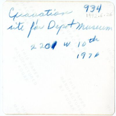 Back inscription of 1992.6.26: Origsize: 3.5" x 3.5"