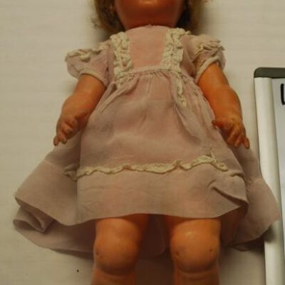 Front of doll: Origsize: 18" (h) x 6"(w) x 4.; Origformat: Artifact