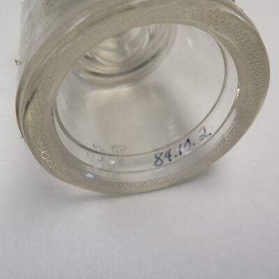 Inside of glass insulator.: Origsize: 3" (h) x 2.5" (dia); Origformat: Artifact