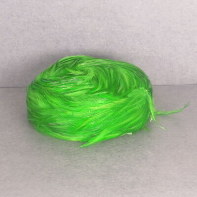 Lime Green Feathered Pillbox