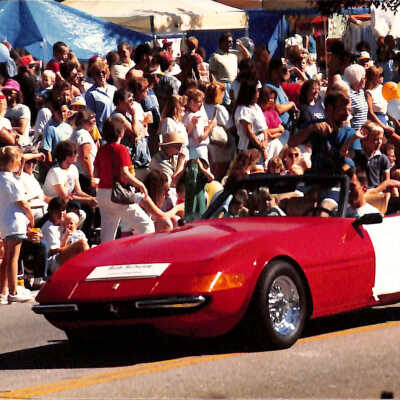 Bob Schultz in 1989 Broomfield Days Car Parade