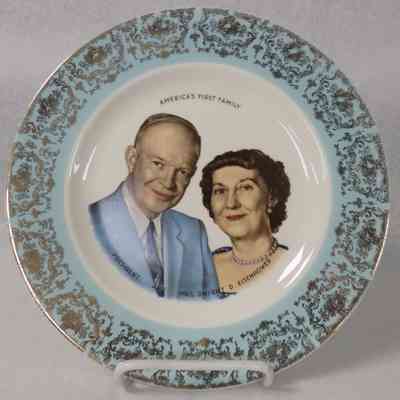 Plate with Eisenhower Family Design