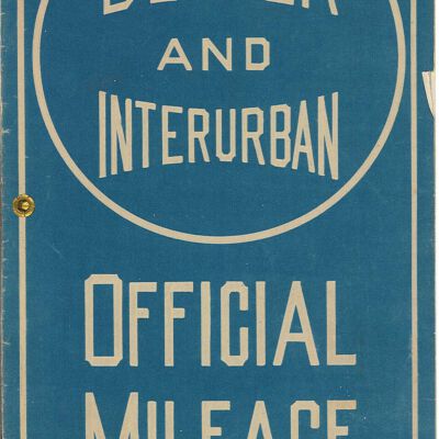Denver & Interurban Official Mileage