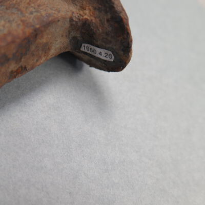 Number of rail spike.: Origsize: 1.25" (h) x 2" (w) x; Origformat: Artifact