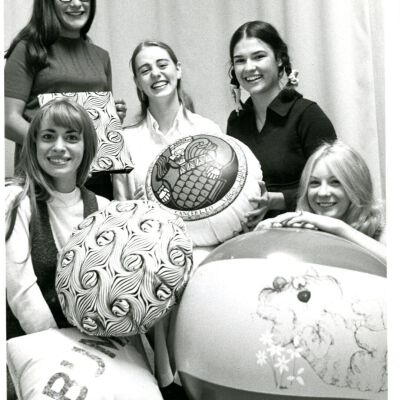 "Mod for their school" - High School Students holding lithgraphed? items