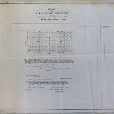 Lake View Cemetery Plat Map