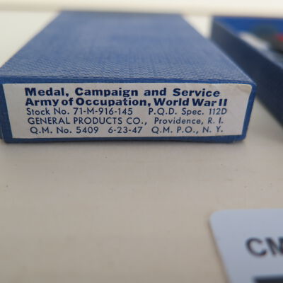 Box label: Origsize: 1" (h) x 2"(w) x 4"; Origformat: Artifact