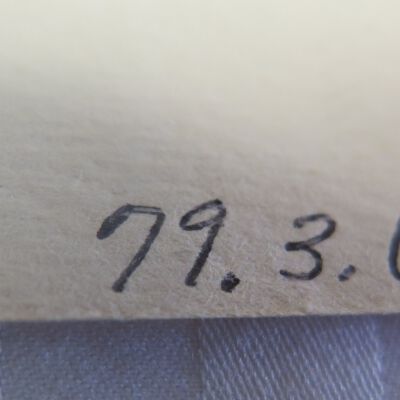 Number Detail: Origsize: 10"(H) x 12"(W); Origformat: Artifact