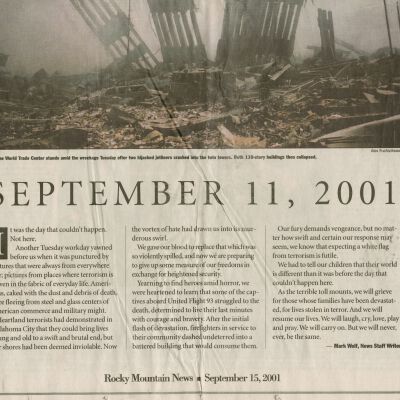 Rocky Mountain News, Sept. 15, 2001
