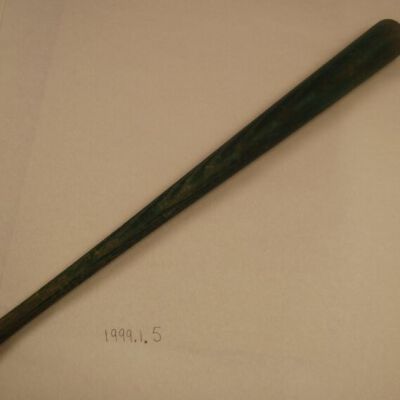 Wood baseball bat: Origsize: 15" (l) x 1" (d); Origformat: Artifact