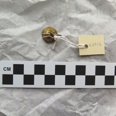 Back of button.: Origsize: 0.5" (dia); Origformat: Artifact