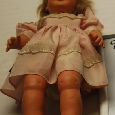 Front of doll: Origsize: 19" (h) x 8"(w) x 5"; Origformat: Artifact