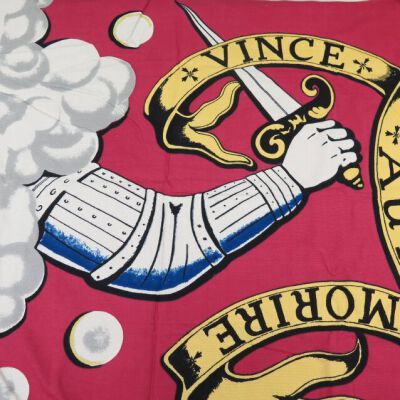 Close up of design on flag.: Origformat: Artifact