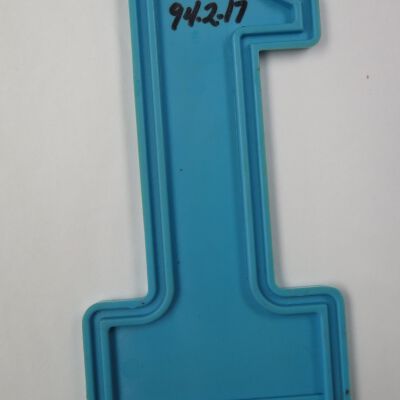 Back of ice scraper: Origsize: 3.75" (w) x 6.5" (l); Origformat: Artifact