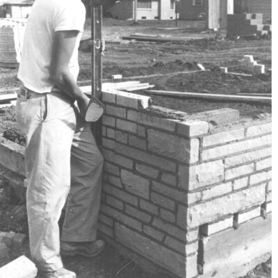 Brick Mason at Work