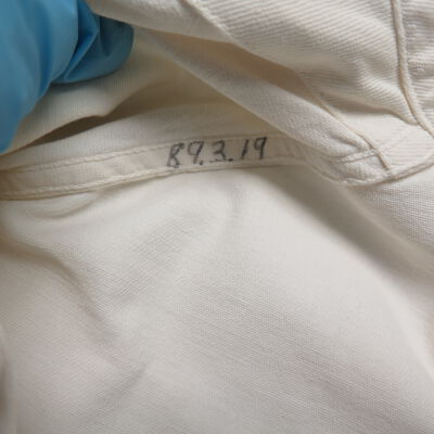 Number on unifrom.: Origsize: 17" (w) x 30" (l); Origformat: Artifact