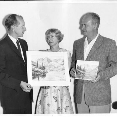 George A. Price, John W. Skinner, and His Wife