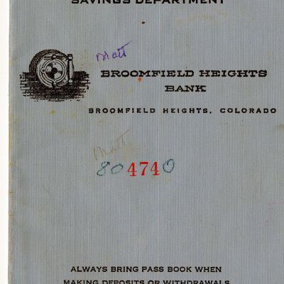 Donald James Deposit and Withdrawal Book