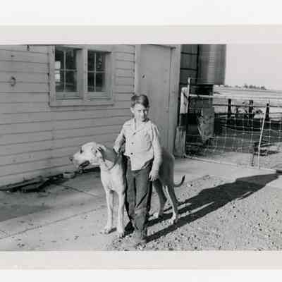 Lester K and dog