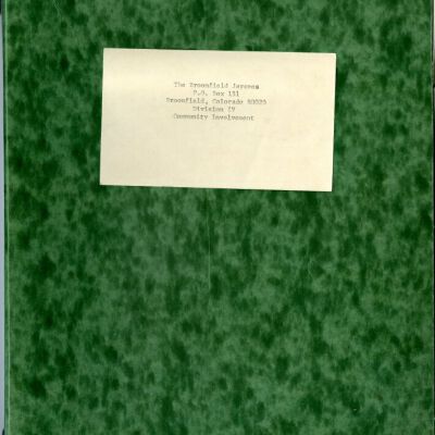 The Broomfield Jaycees Chairman's Planning Guide for the Relocation of the Broomfield Train Depot