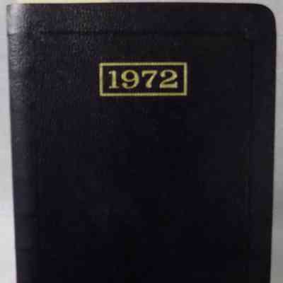 Diary from 1972