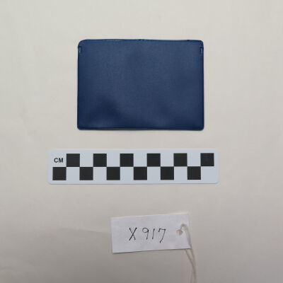 Back of card holder.: Origsize: 2" (h) x 3.75" (w); Origformat: Artifact