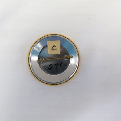 Back of button.: Origsize: 2.25" (dia); Origformat: Artifact