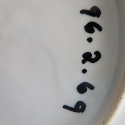 Back of plate: Origsize: 9.5" (dia); Origformat: Artifact