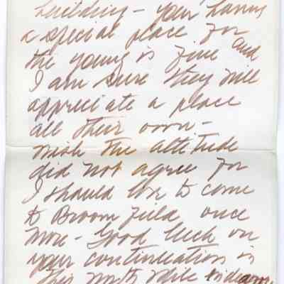 Note from Mamie Doud Eisenhower