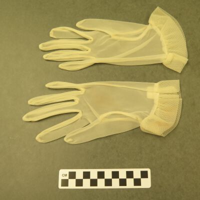 Other side of gloves.: Origsize: 3" (w) x 9" (l); Origformat: Artifact