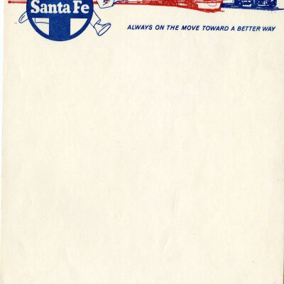 Atchison, Topeka, and Santa Fe Notepad