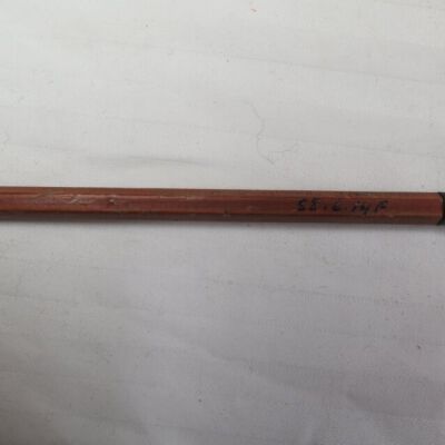 Side of pencil: Origsize: 0.25" (w) x 5.25" (l; Origformat: Artifact