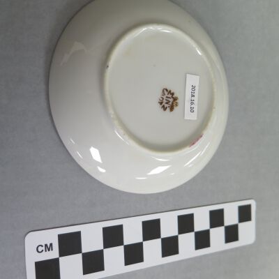 Bottom of saucer.: Origformat: Artifact