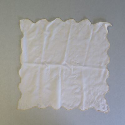 Handkerchief: Origsize: 12" (w) x 12" (l); Origformat: Artifact