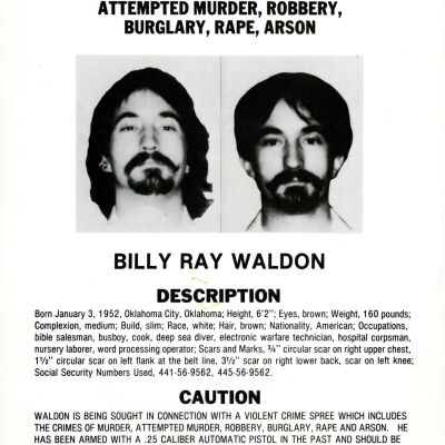 FBI Wanted Poster for Billy Ray Waldon
